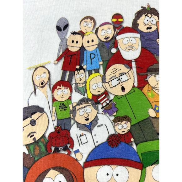 Vintage 1998 Comedy Central South Park Characters Short Sleeve T-Shirt Size XL - Picture 16 of 16